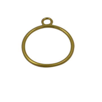 Tirette à glissière faite sur commande d&#39;anneau en métal d&#39;or de haute qualité